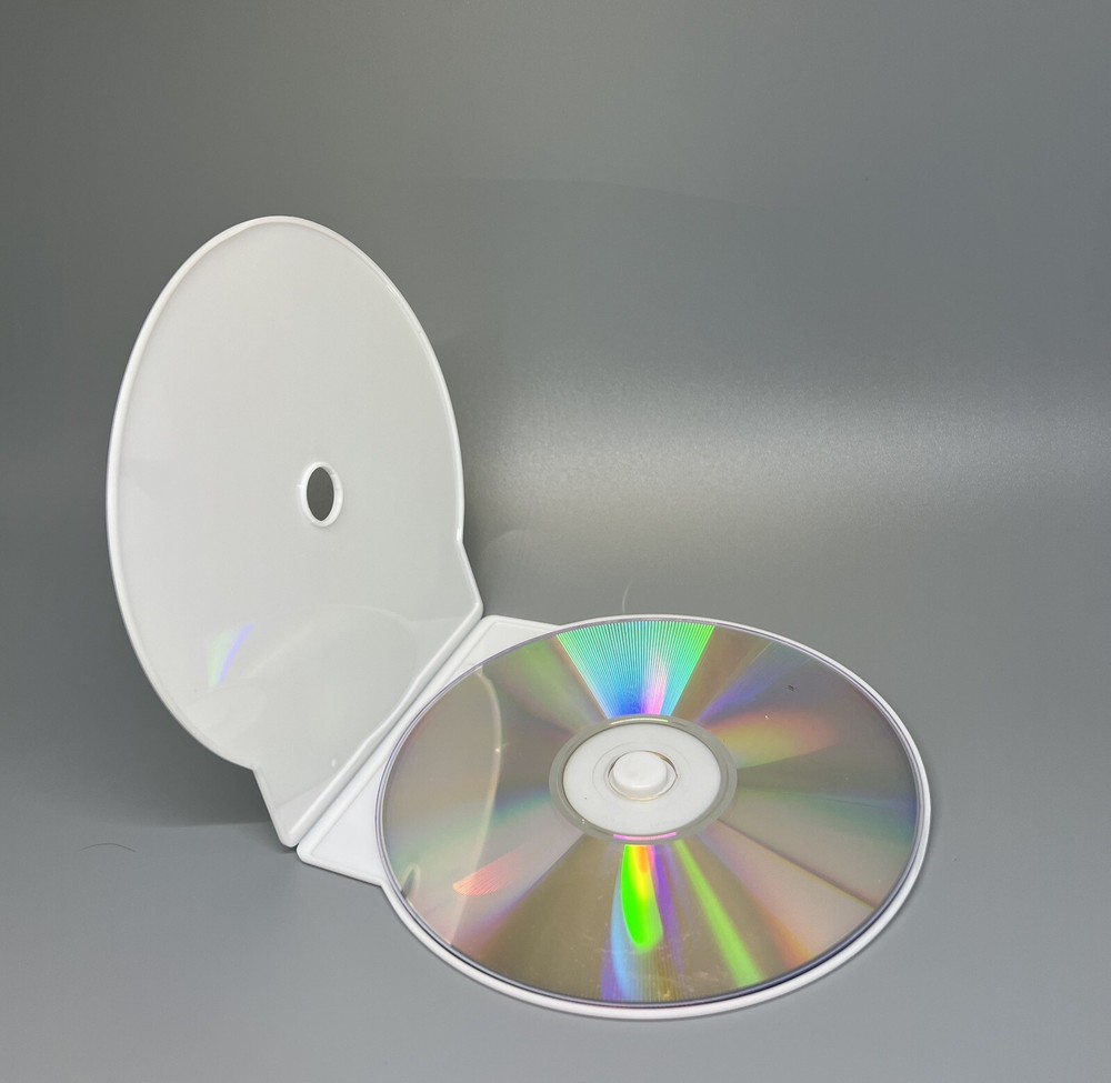 10 PCS NEW CD/DVD CLAM SHELL CASES PAKRITE CSHELL, WHITE, JS100WHITE
