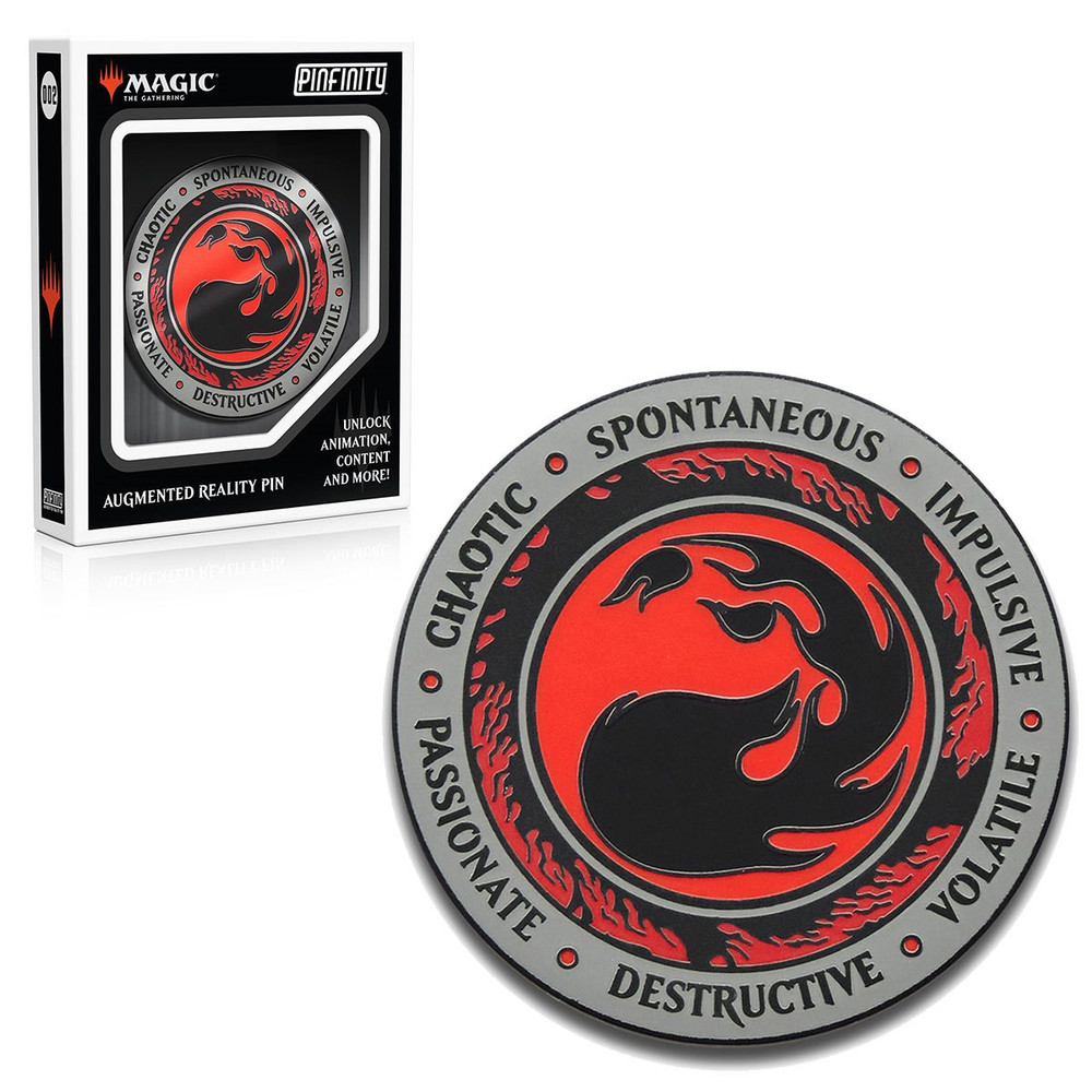 Magic: The Gathering Red Mana Crest Augmented Reality Enamel Pin