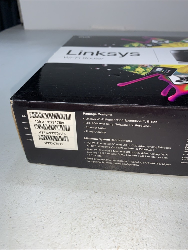 Linksys Wi-Fi Router N300 SpeedBoost E1500