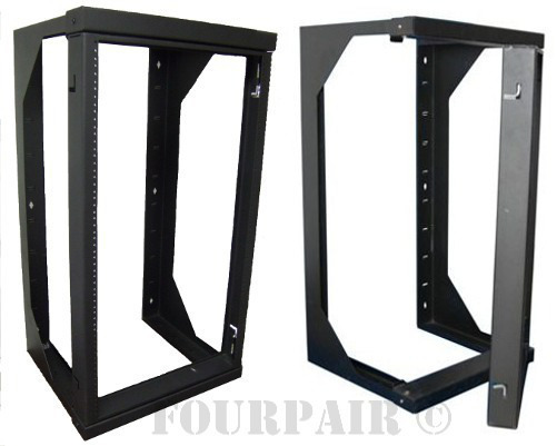 2ft Professional 12U Wall Mount Swing Out Network IT Data Server Rack 25" Depth