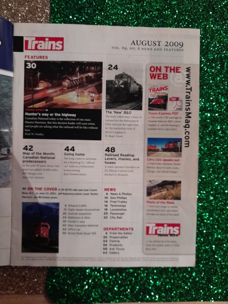 Trains Magazine Lot 7 Issues