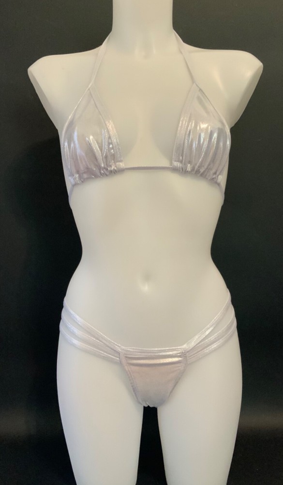 Exotic Dancer Tri Top And Thong Set