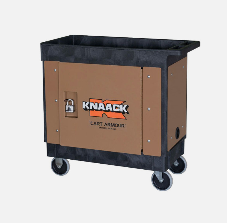 KNAACK CART ARMOUR MODEL CA-02, 9T66-00 MOBILE CART SECURITY PANEL SYSTEM 2AVAIL