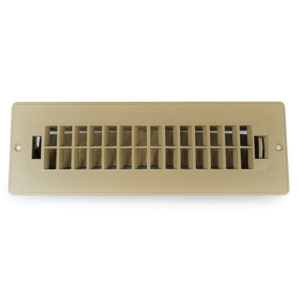 RV Floor Register - Dampered - TAN - 11 3/4" x 4" Free Shipping