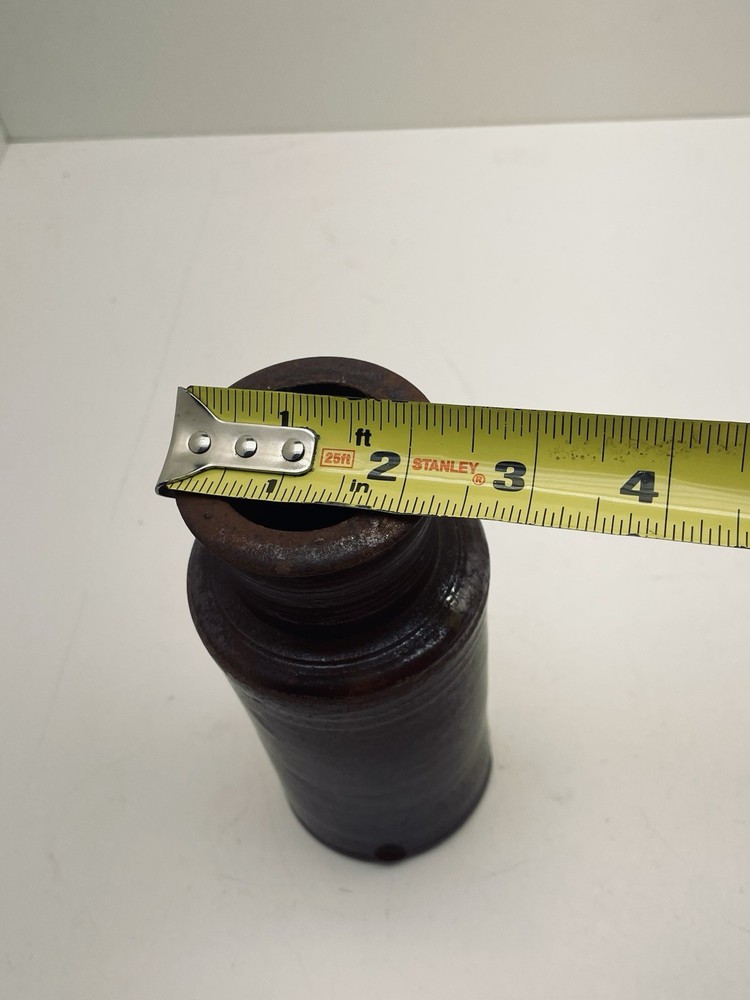 Vintage Blacking Bottle 6” H, 3” W