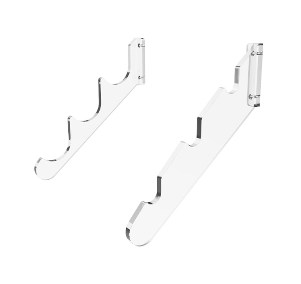 Baseball Bat Display Rack Clear Acrylic Baseball Bat Holder Wall-Mount Bracket