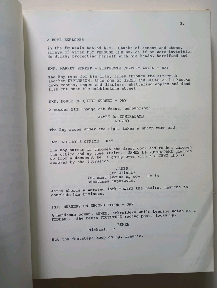 NOSTRADAMUS Unproduced Movie Script by Katharyn Powers