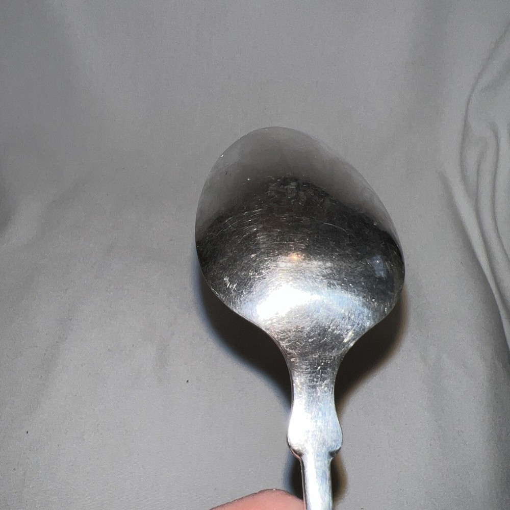 One Tablespoon Serving Spoon Reed & Barton Silver Tone Engraved Lizzie On Back