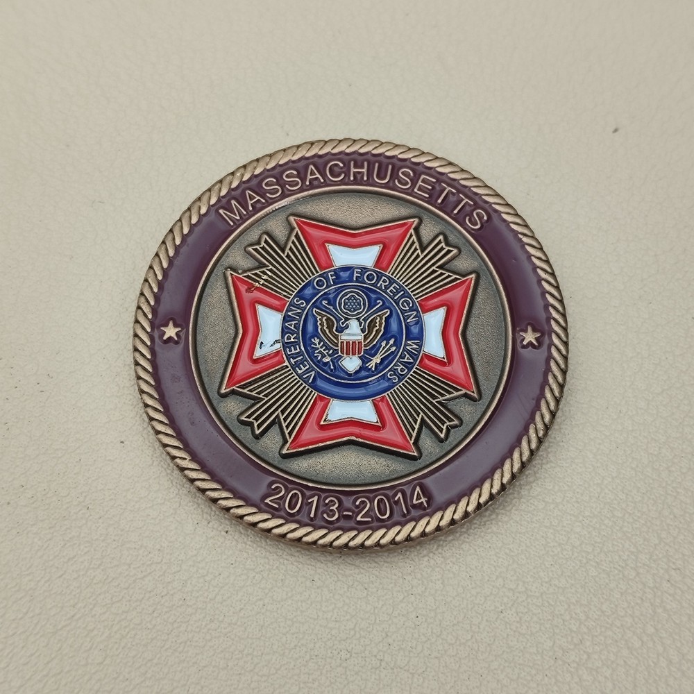 Massachusetts Comander Ron Smith Challenge Coin