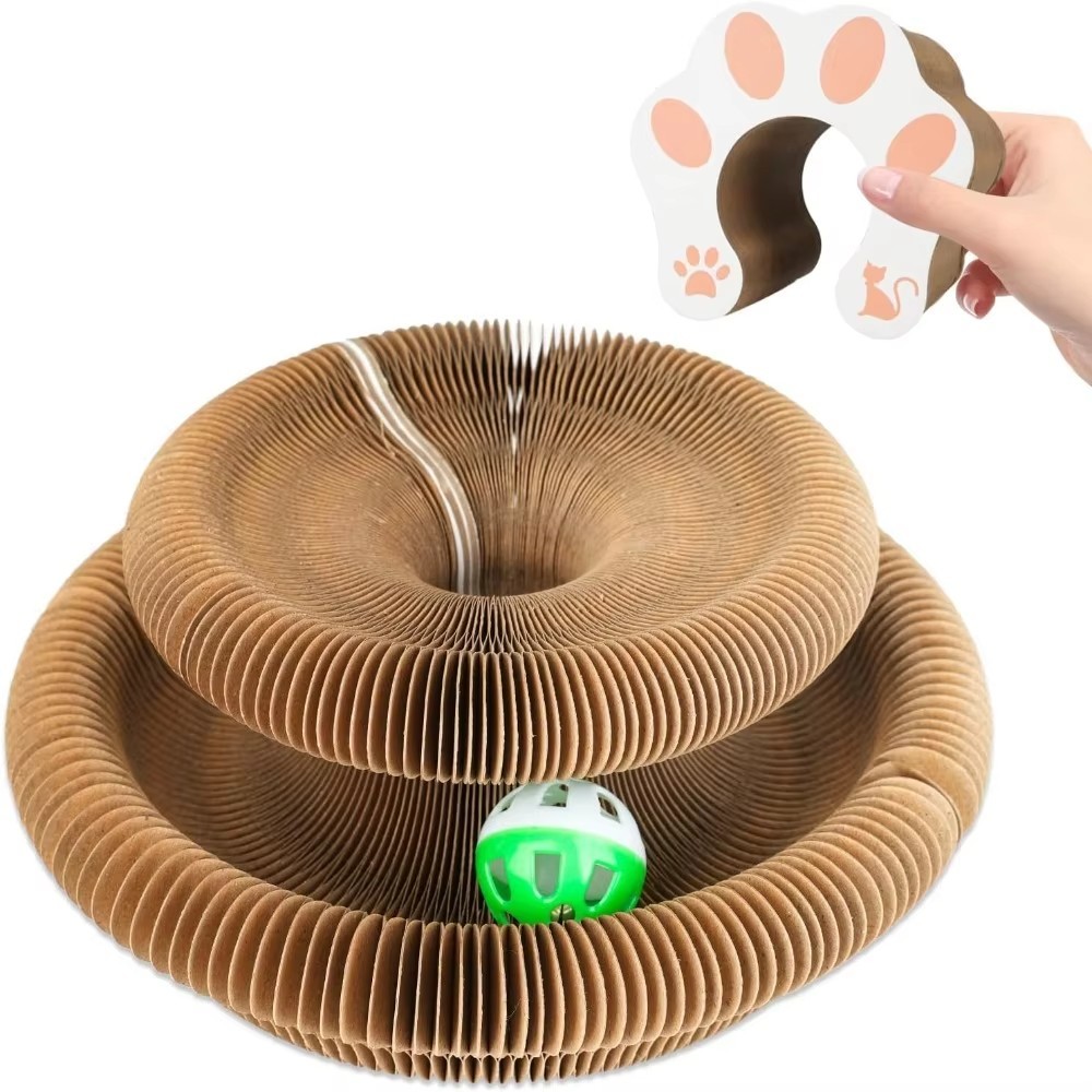 Magic Organ Cat Scratching Board Interactive Scratcher Cat Toy Foldable Cat