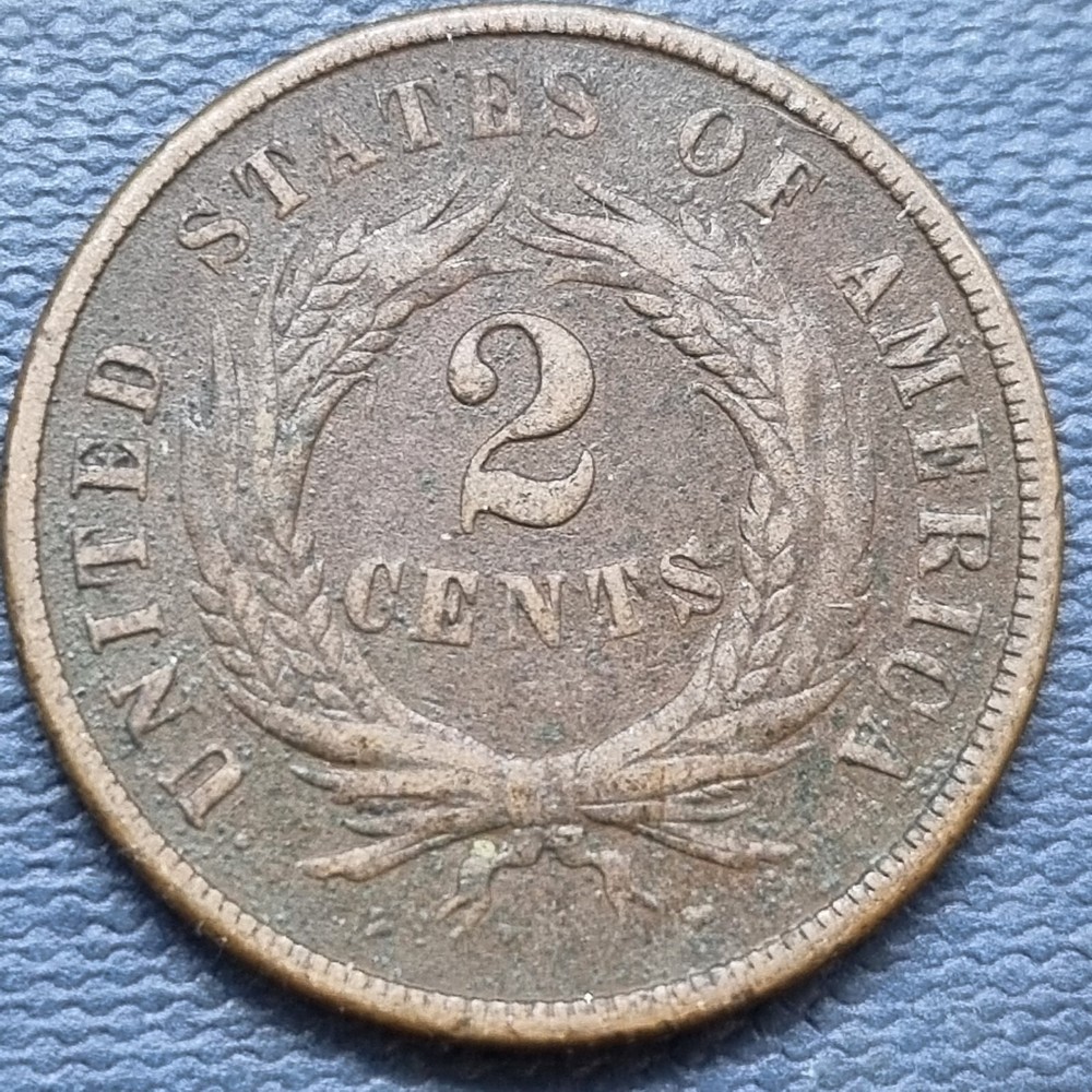 1869 Two Cent Piece 2c Better Grade XF #82993