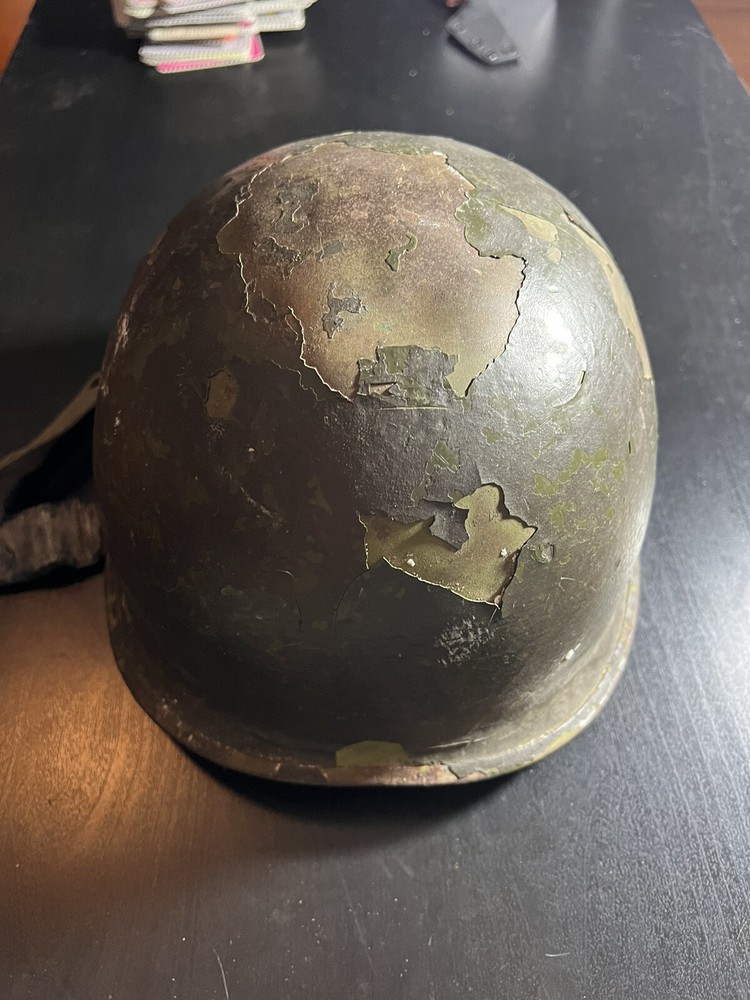 Original WW2 US Helmet (Rear Seam) & Strap