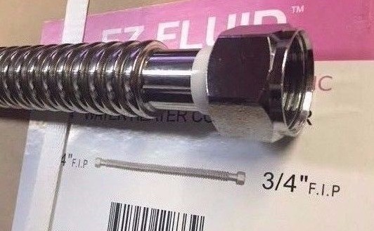 Plumbing Lot 25pcs Corrugated SS Water Heater Connector/Lines 3/4"FIPX3/4" X 18"