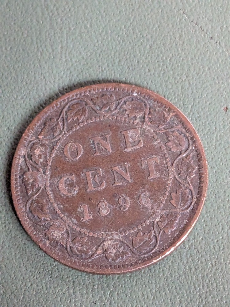 CANADA, 1896, LARGE CENT, BRONZE, KM#7