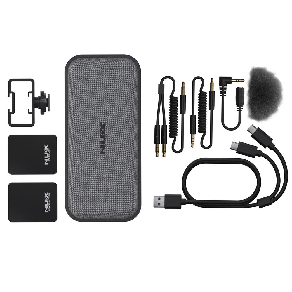 B-10 Vlog Camera Wireless Microphone System, Wireless Lavalier Lapel Micropho...