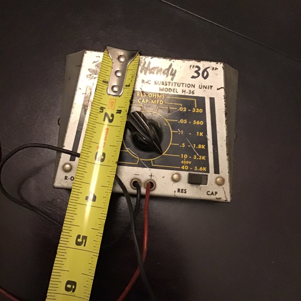 Sencore Handy 36 Resistance Capacitance Substitution Unit Model H36 Untested Vtg