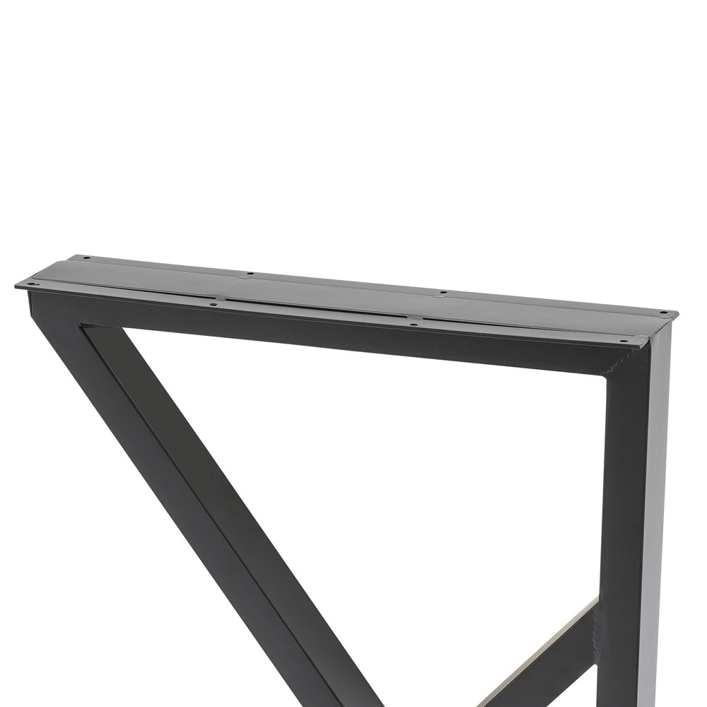 Table Leg Metal Dining Coffee Bench, K-Shaped, With 4 Adjustable Plastic Pads