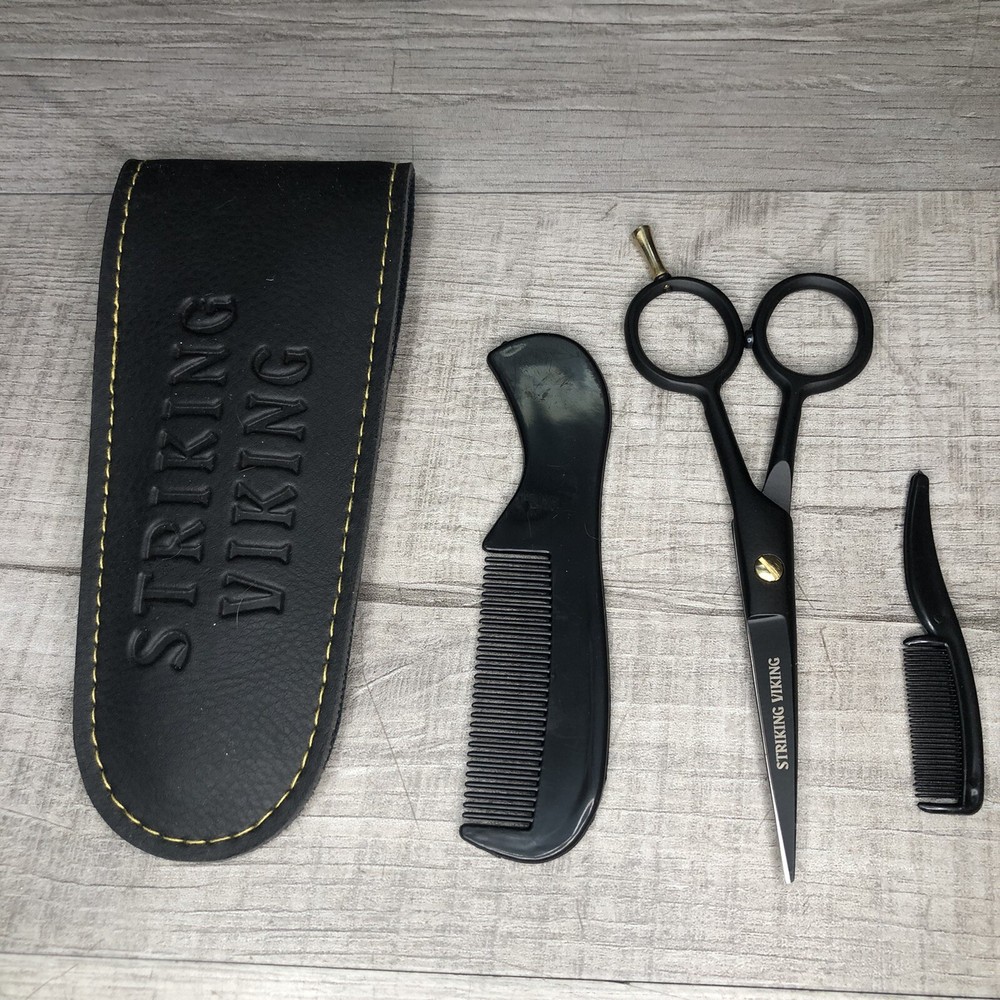 Striking Viking 5-Inch Professional German Beard & Mustache Scissors
