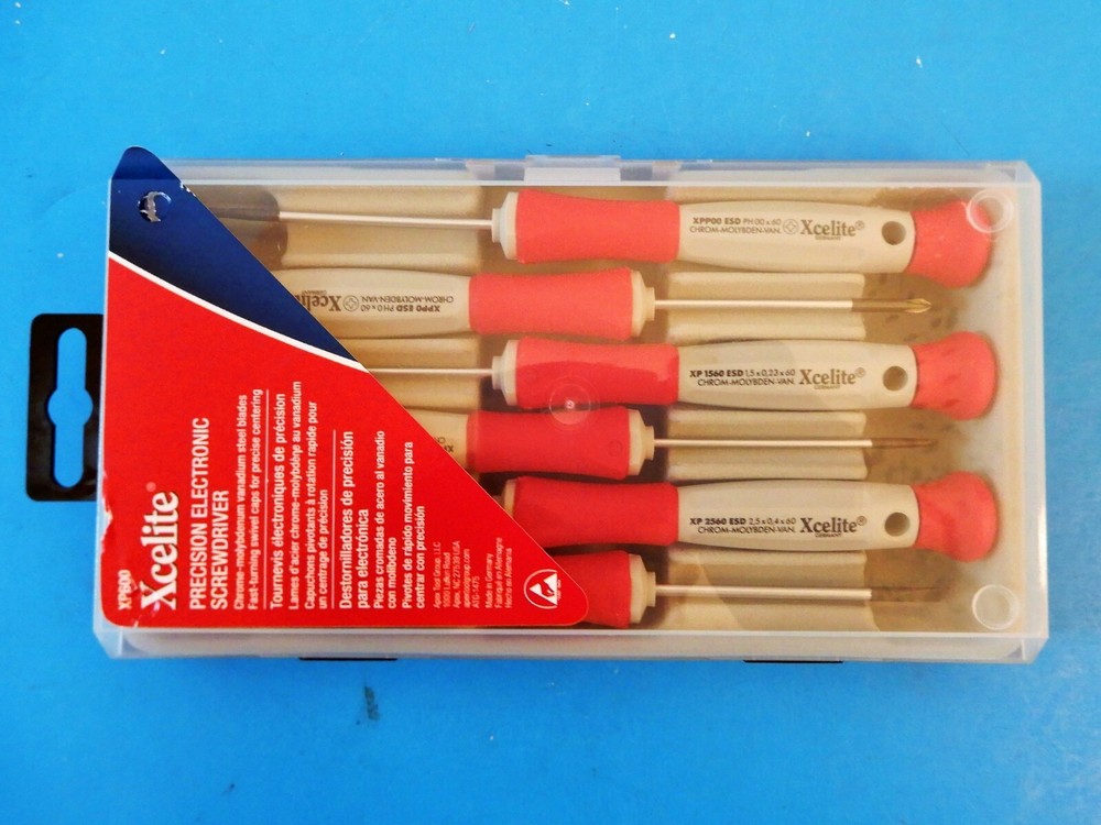 XCELITE Precision Electronic Screwdriver Set XP600 Made in Germany NEW !!