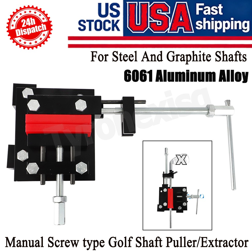 For Graphite & Steel Golf Shafts Puller Extractor Tool Manual Screw Type Puller