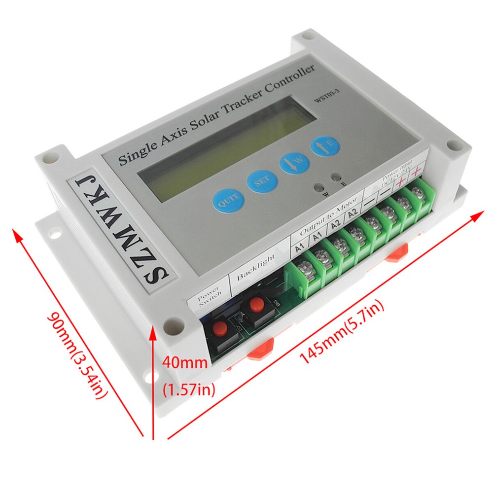 LCD Single Axis Solar Tracker Controller &Light Sensor &IR Remote &Anemometer EL