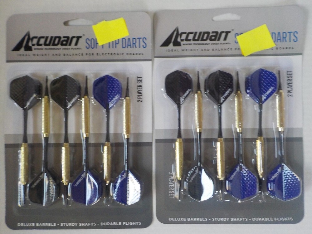 soft tip dart set, Accudart 2 player set. 2 sets.