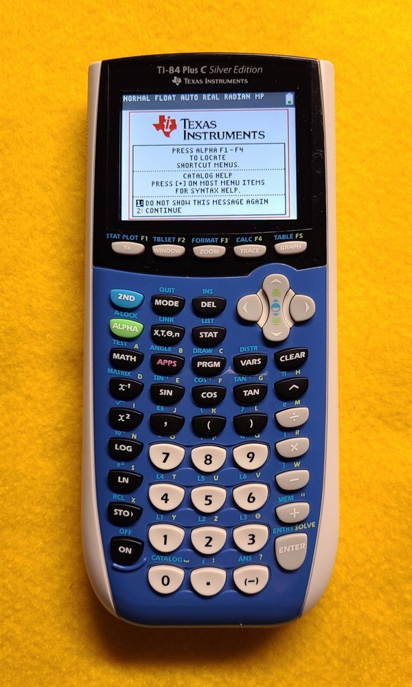 Texas Instruments TI-84 Plus C Silver Ed. Graphing Calculator + Mini USB ~ NICE!