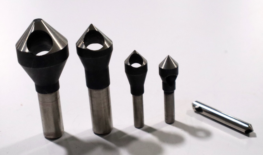 5 PIECE SET, 82°, ZERO FLUTE COUNTERSINK & DEBURRING HSS TOOL SET A016
