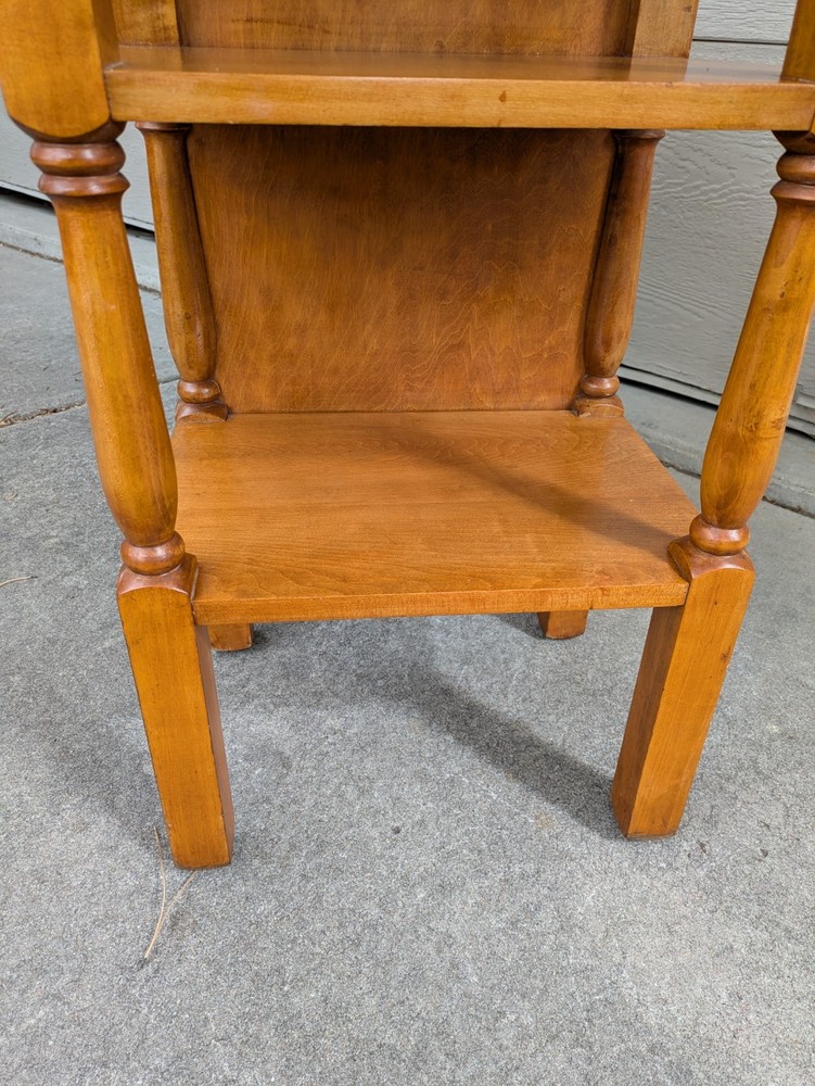 Vintage Rustic Country Colonial Solid Maple Wood Writing Desk Table Shaker