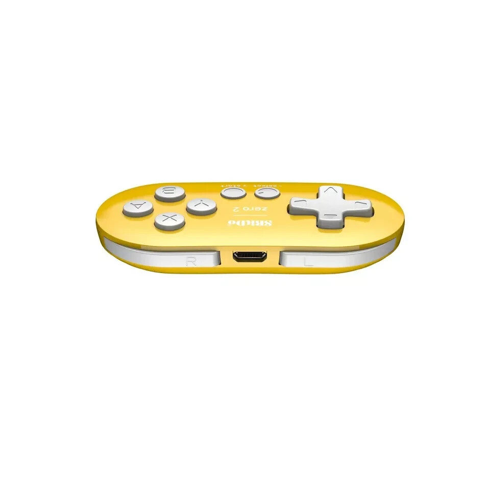 8BitDo Zero 2 Bluetooth Gamepad for Switch, PC, and Android (Yellow)