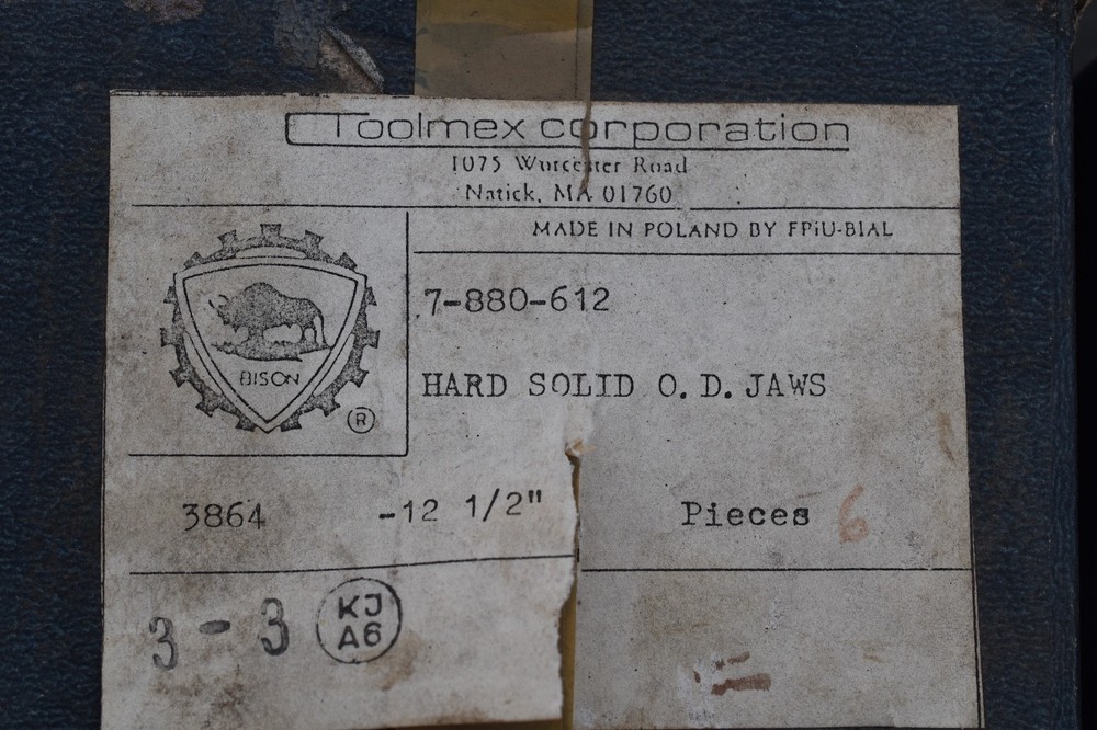 Toolmex Corporation OD Hard Solid Jaws 7-880-612