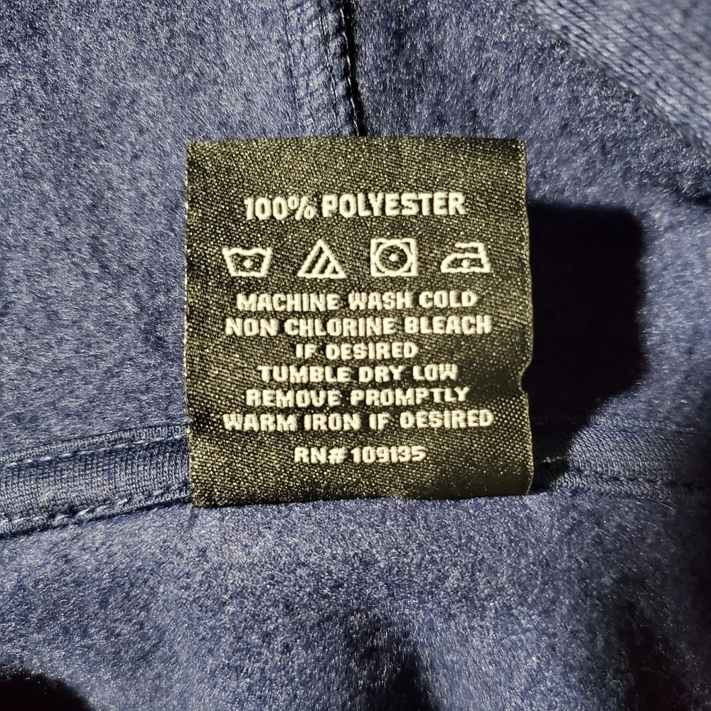 NBA Sweatshirt Hooded Pullover Jacket Large Blue Logo