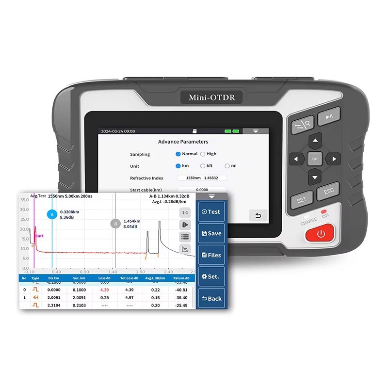 OTDR Optical Time Domain Reflectometer APP Control Support Live Fiber Testing