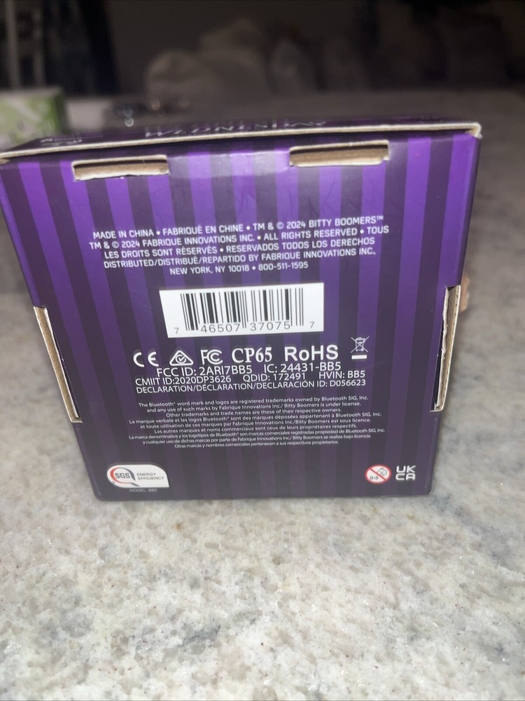 Bitty Boomers Wednesday Bluetooth Plush Speaker