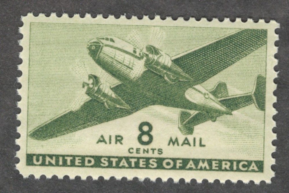 US. C26. 8c. Transport Plane, MNH. 1944.