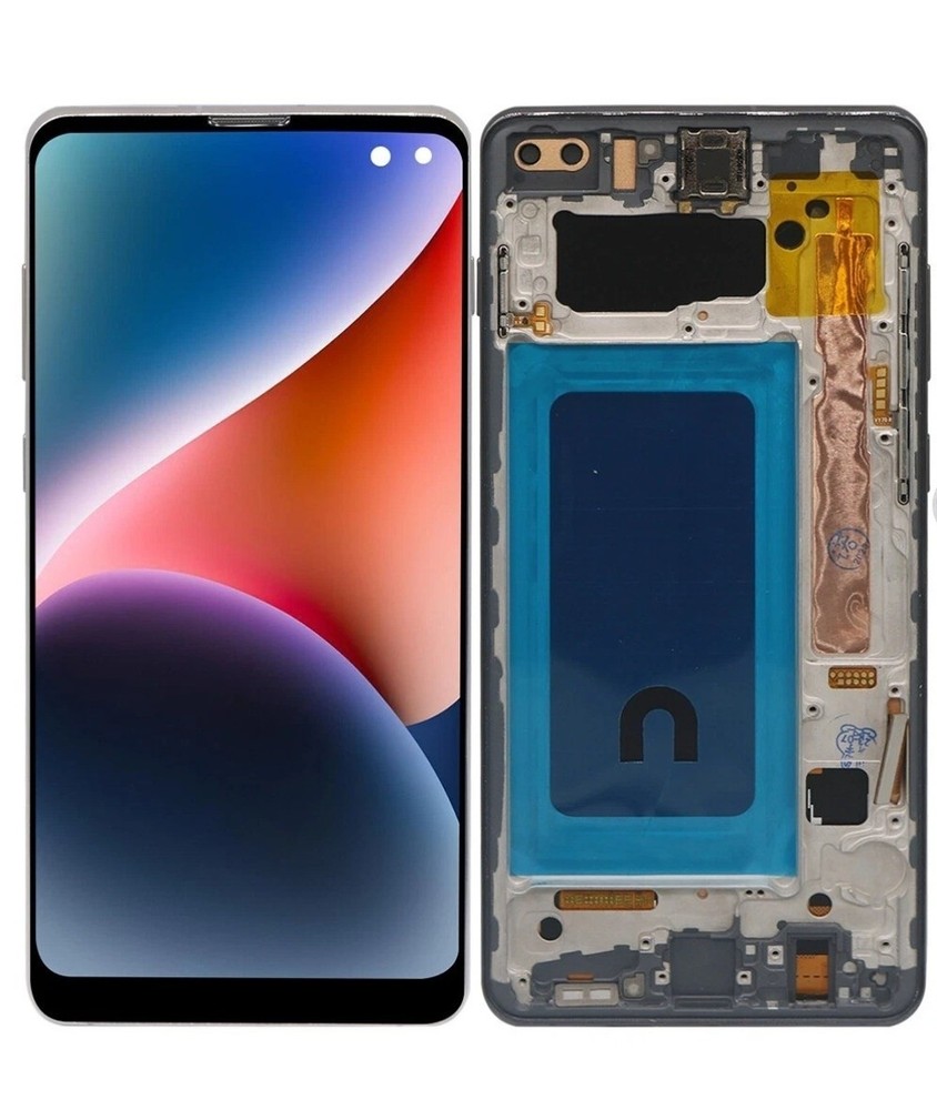 LCD Screen Replacement for Samsung Galaxy S10 Plus G975 Display w/Frame + Tools