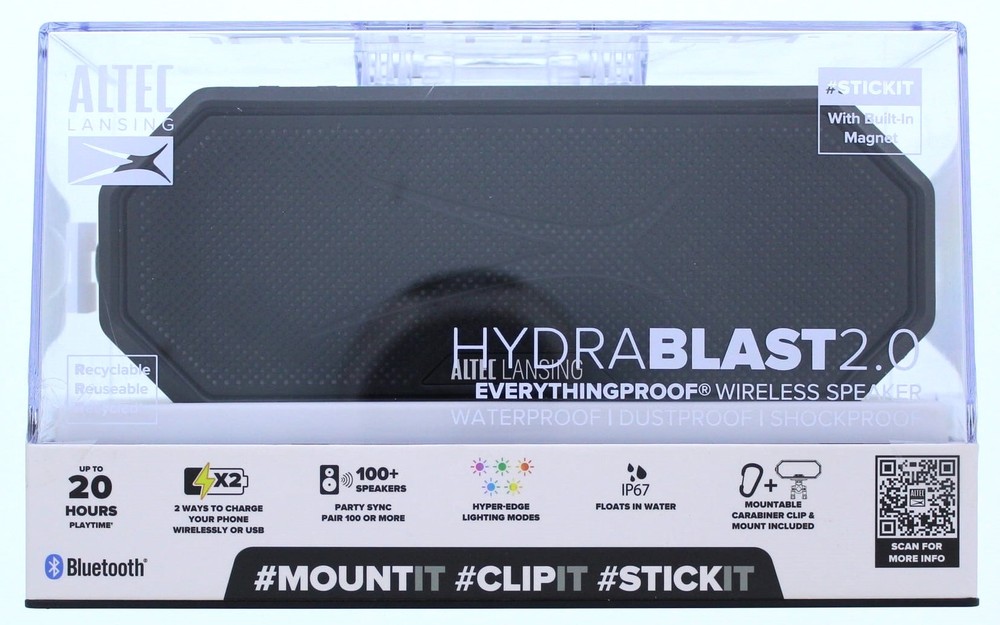 Altec Lansing Hydra Jolt 2.0 Everything Proof Wireless Bluetooth Speaker