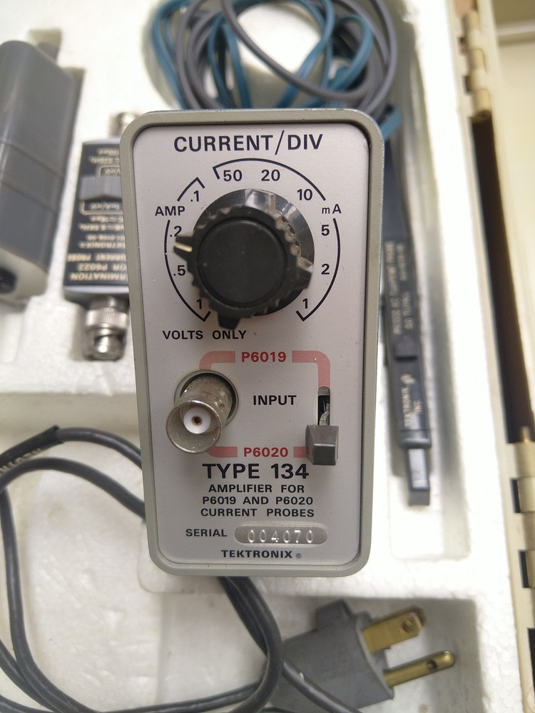 TEK Tektronix Type 134 Current Amplifier + P6022 AC Current Probe TESTED