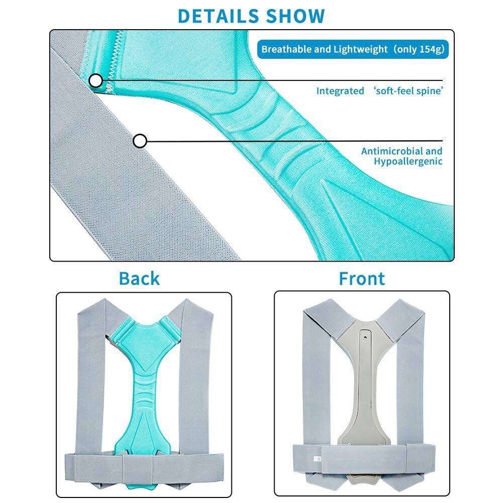 New-- Anoopsyche Posture Corrector Adjustable Upper Posture Brace for Support