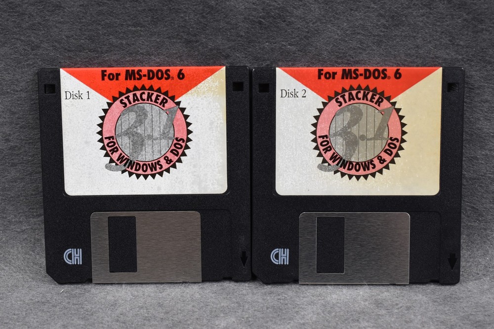 Stacker Compression 3.x/4.0 For Windows & DOS 3.5" Floppy Disks, Untested