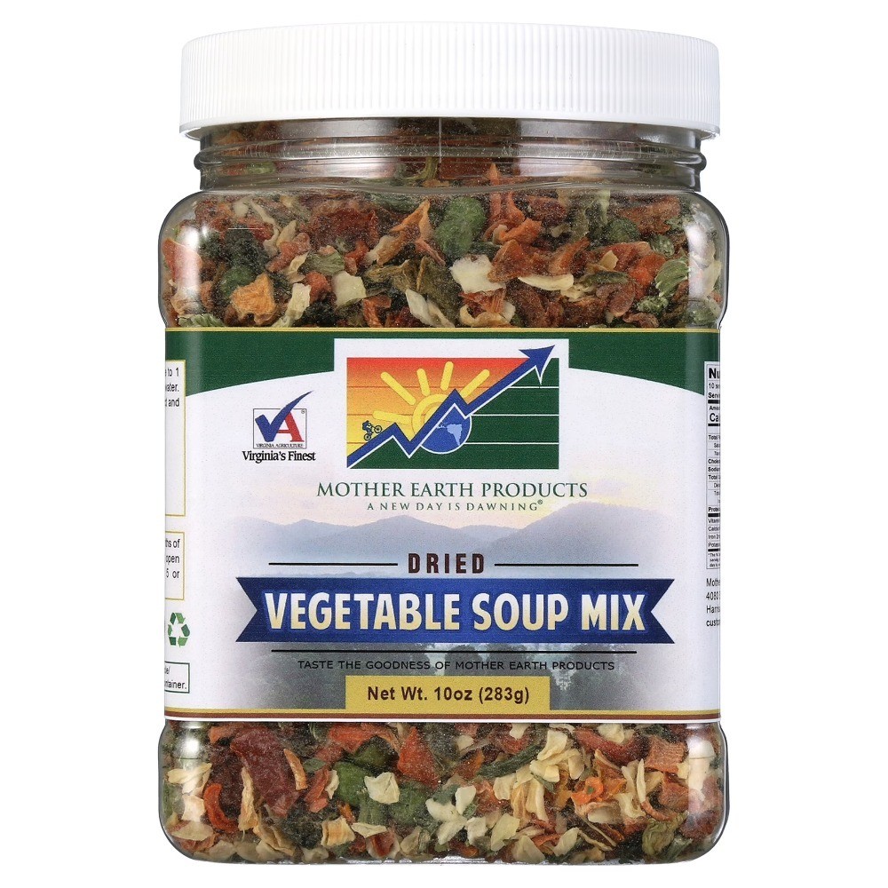 Dehydrated Vegetable Soup Mix Blend in Jar for Instant Cooking