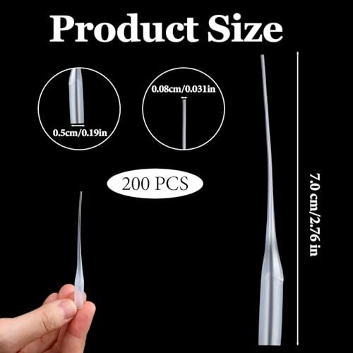 200 Pcs Glue Tips Precision Extender for Hobby Crafts Model Lab Dispensing