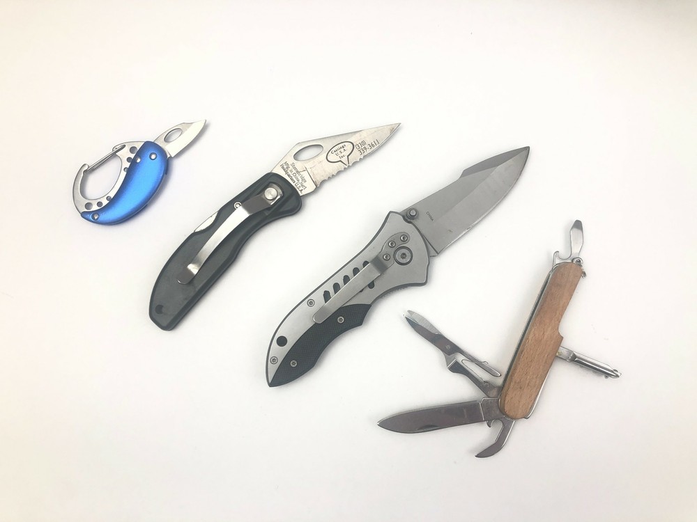 Assorted Pocket Knife Lockback and Folding Multi-Tool Lot of 4