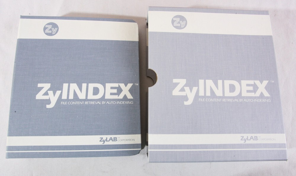 ZyINDEX by ZyLAB, 1983 Indexing Software, RARE