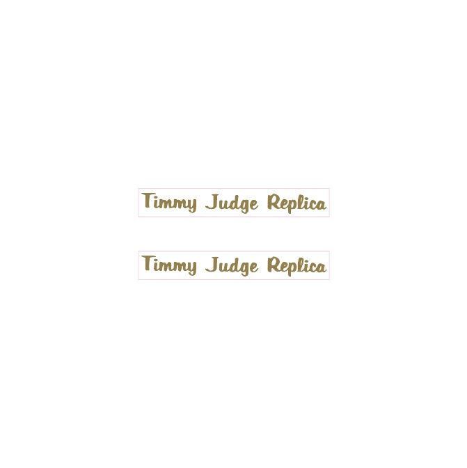 Thruster - Timmy Judge Replica decals GOLD on clear