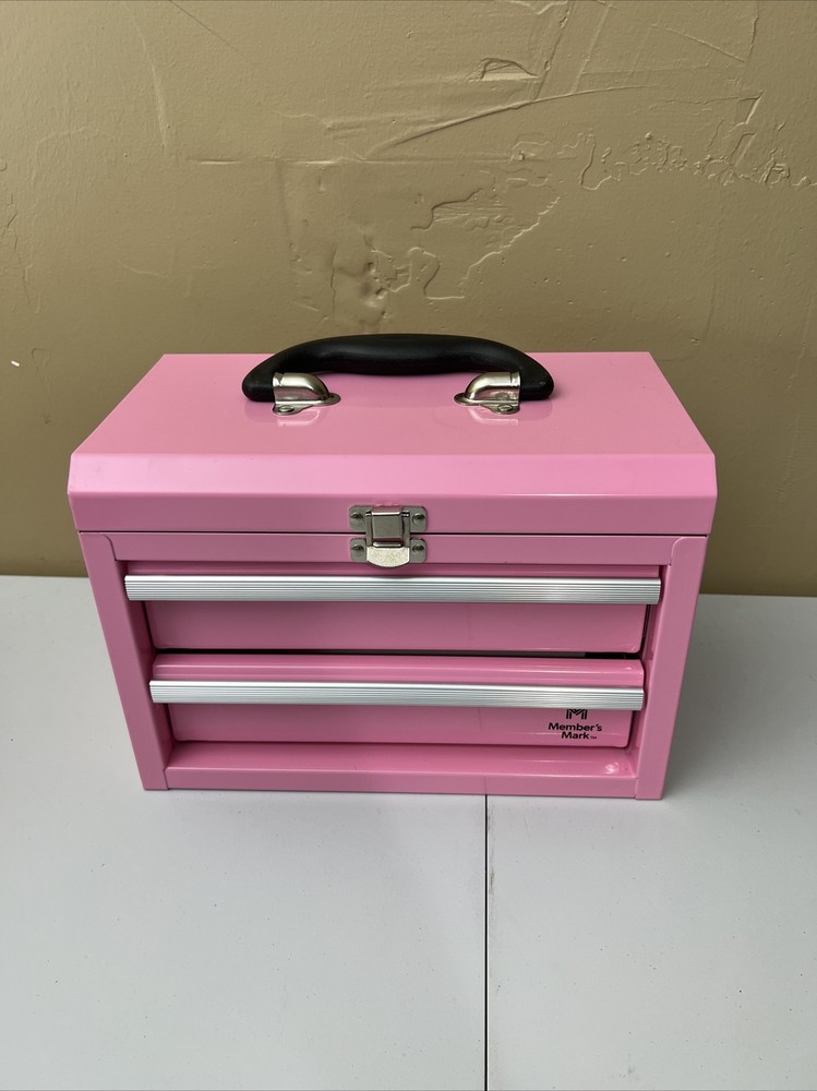 Steel Toolbox Set in Pink-6pc Complete Set-Members Mark