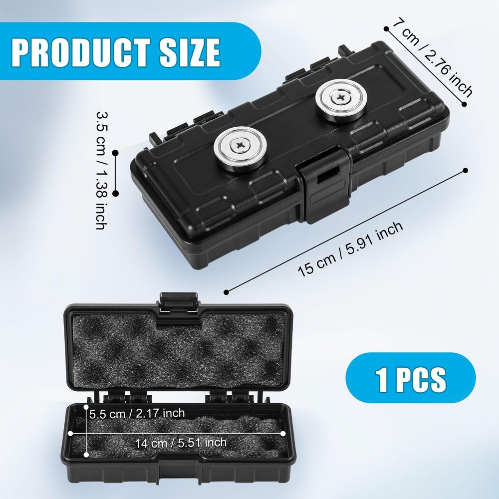 Magnetic Hidden Stash Box under Car Secret Compartment Security Safe Container