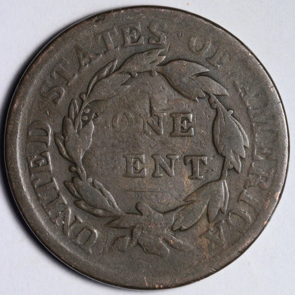 1816 Coronet Head Large Cent Counterstamp "GGM" E138 XTCF