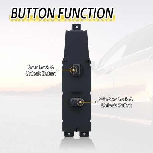 Passenger Side Window Switch Door Lock Control Button Compatible with Jeep