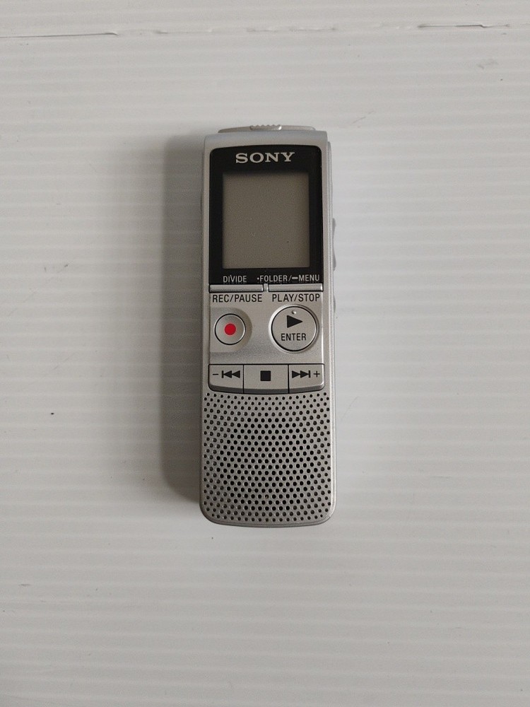 Sony ICD-BX800 Silver Digital Handheld Voice Recorder .